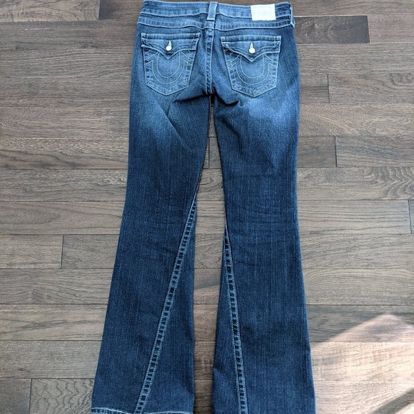 True Religion Becky Mother of Pearl Jeans- Size 28 - Picture 3 of 7